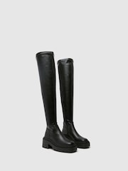Schuh Black Dinnie Over The Knee Boots - Image 2 of 4