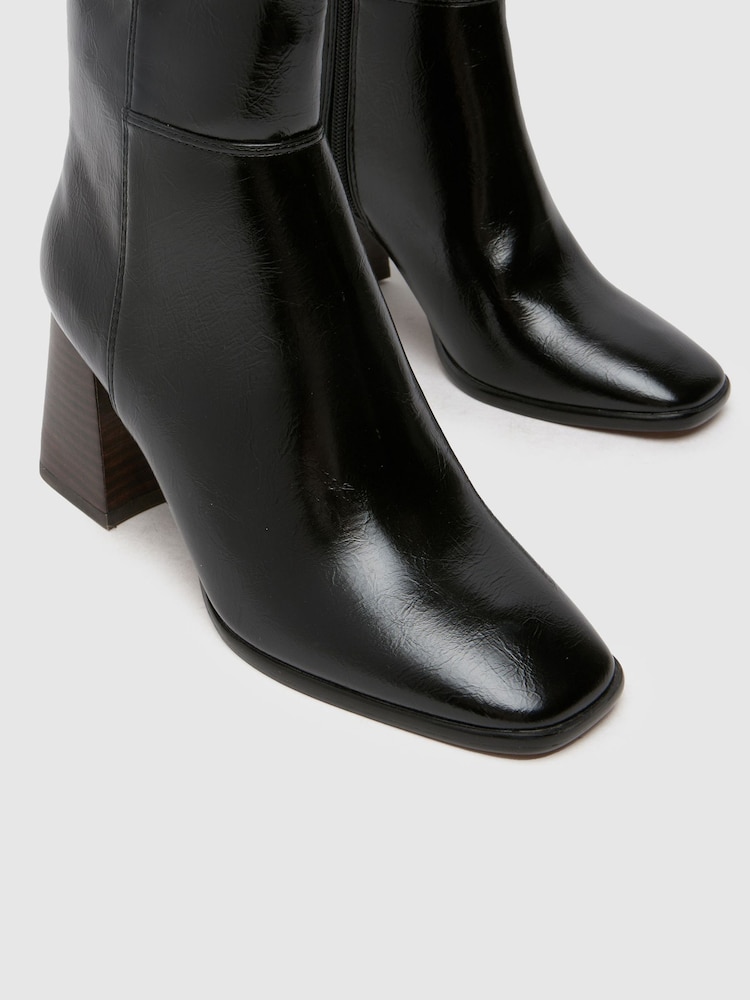 Schuh Dova Block Heel Knee High Boots - Image 4 of 4