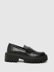 Schuh Laney Chunky Black Loafers - Image 1 of 4