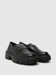 Schuh Laney Chunky Black Loafers - Image 2 of 4