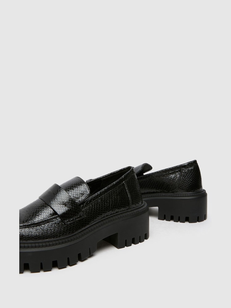 Schuh Laney Chunky Black Loafers - Image 4 of 4