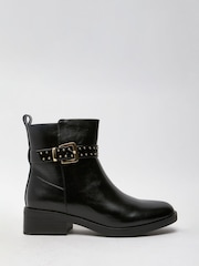 Schuh Billie Hardwear Ankle Black Boots - Image 1 of 4
