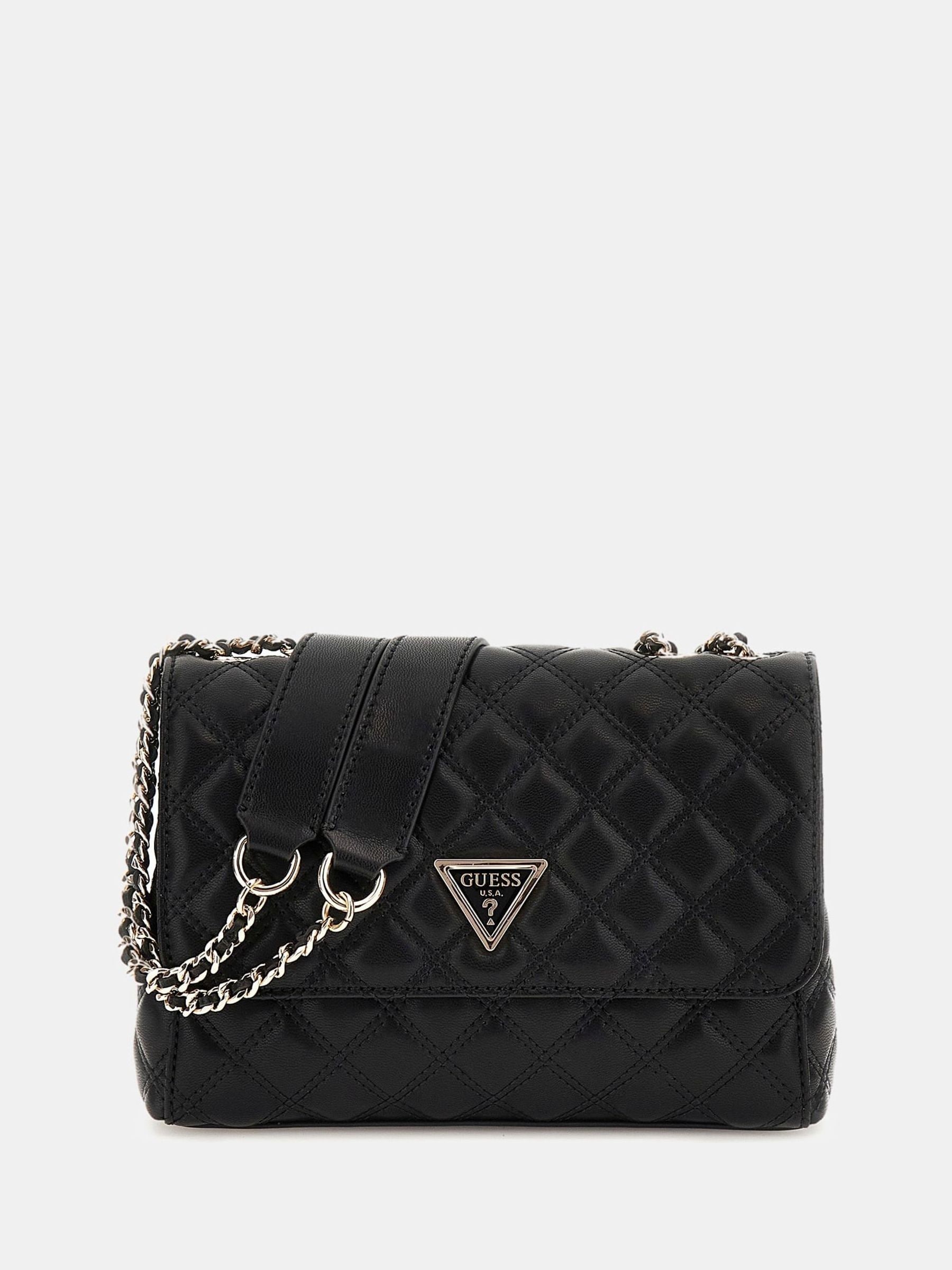 Buy Guess Giully Quilted Crossbody Black Bag from Next USA