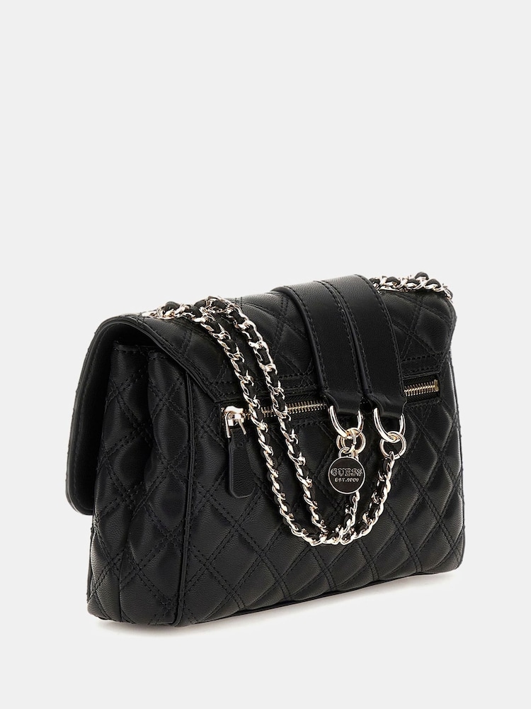 Guess Giully Quilted Crossbody Black Bag - Image 2 of 4