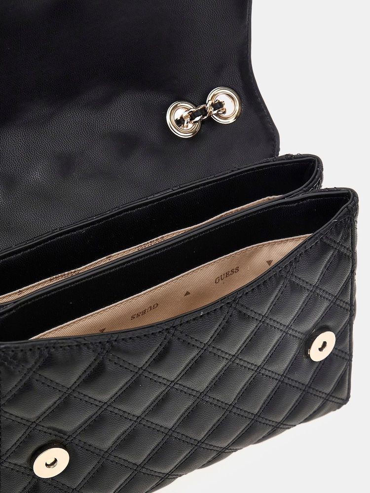 Guess Giully Quilted Crossbody Black Bag - Image 4 of 4