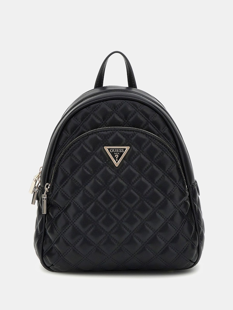 Guess Giully Quilted Dome Black Backpack - Image 1 of 4