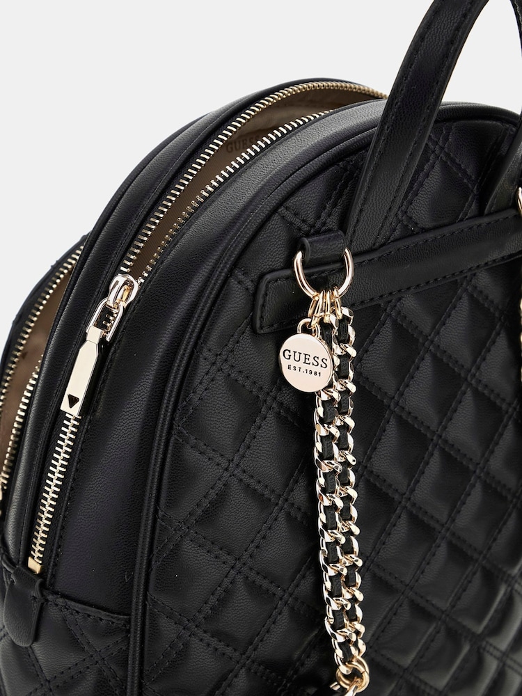 Guess Giully Quilted Dome Black Backpack - Image 4 of 4