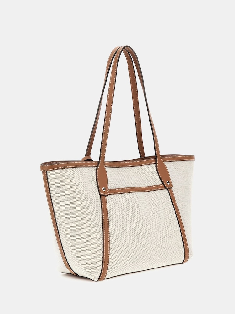Guess Sebina Canvas Logo Tote Bag - Image 2 of 3 Guess Sebina Canvas Logo Tote Bag - Image 2 of 3