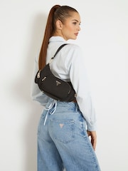 Guess Gemma Nylon Shoulder Black Bag - Image 4 of 4