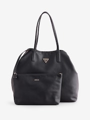Preto - Guess Victoria grande 2 em 1 bolsa Tote - Imagem 1 de 4