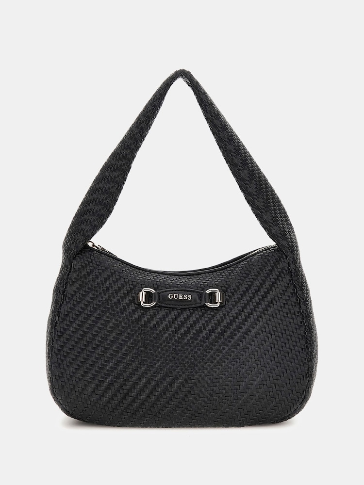 Guess Francy Woven Hobo Shoulder Bag - Image 1 of 3