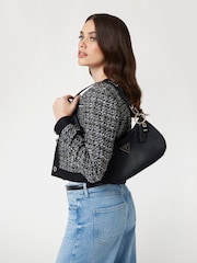 Guess Noelle Top Zip Shoulder Black Bag - Image 1 of 4
