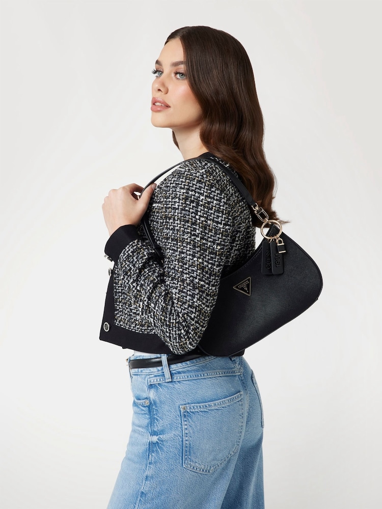 Guess Noelle Top Zip Shoulder Black Bag - Image 1 of 4