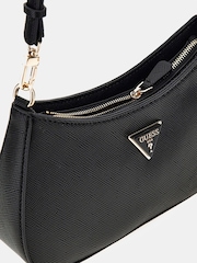Guess Noelle Top Zip Shoulder Black Bag - Image 4 of 4