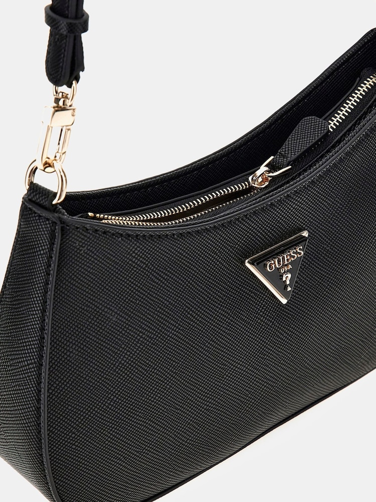 Guess Noelle Top Zip Shoulder Black Bag - Image 4 of 4