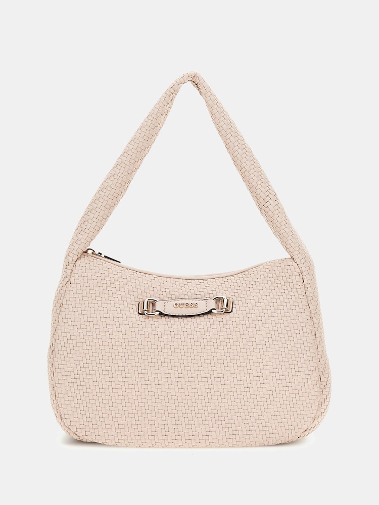 Guess Francy Woven Hobo Shoulder Bag - Image 1 of 4