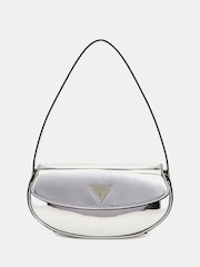 Guess Silver Arnela Flap Shoulder Bag - Image 1 of 3