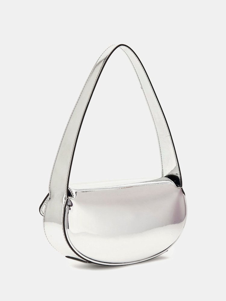 Guess Silver Arnela Flap Shoulder Bag - Image 2 of 3
