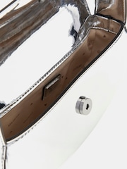 Guess Silver Arnela Flap Shoulder Bag - Image 3 of 3