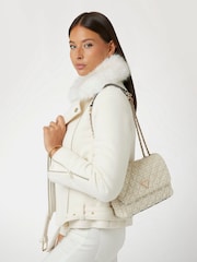 Guess Giully Convertible Tweed Crossbody Bag - Image 4 of 5