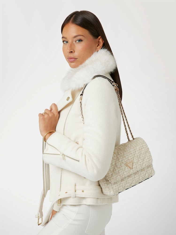 Buy Guess Giully Convertible Tweed Crossbody Bag from Next USA