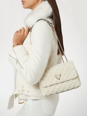 Guess Giully Convertible Tweed Crossbody Bag - Image 5 of 5