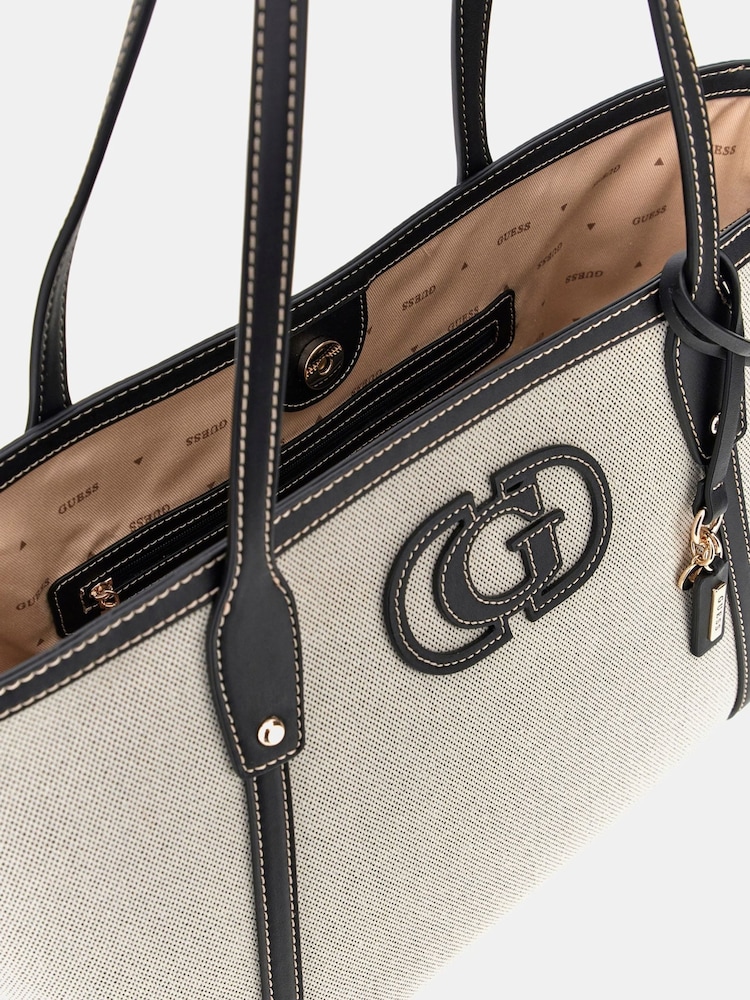 Guess Sebina Canvas Logo Tote Bag - Image 3 of 3