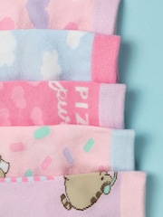 Vanilla Underground Pink Girls Pusheen Socks 5 Pack - Image 3 of 5