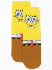 Vanilla Underground Brown Kids Spongebob Squarepants Socks 5 Pack - Image 2 of 5
