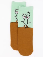 Vanilla Underground Brown Kids Spongebob Squarepants Socks 5 Pack - Image 4 of 5
