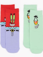 Vanilla Underground Brown Kids Spongebob Squarepants Socks 5 Pack - Image 5 of 5
