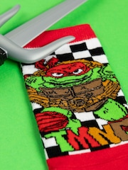 Vanilla Underground Black Boys Teenage Mutant Ninja Turtles Socks 5 Pack - Image 5 of 6