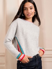 Love & Roses Grey Jumper - Image 1 of 4