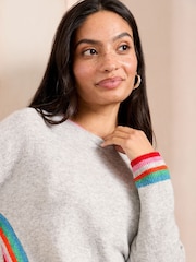 Love & Roses Grey Jumper - Image 2 of 4