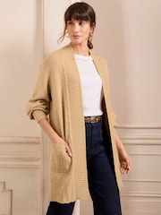 Love & Roses Beige Cardigan - Image 1 of 4