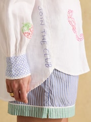 Joules Orla Embroidered Linen Shirt - Imagen 12 de 16