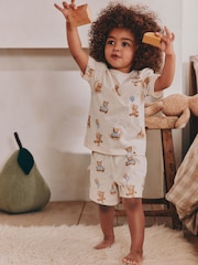 Ecru Baby Bear Single Short Pyjamas (9mths-6yrs) - Image 1 of 8