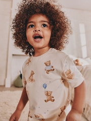 Ecru Baby Bear Single Short Pyjamas (9mths-6yrs) - Image 3 of 8
