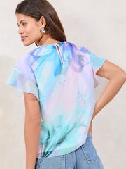 Camiseta estampada com detalhes Lipsy - Imagem 2 de 4