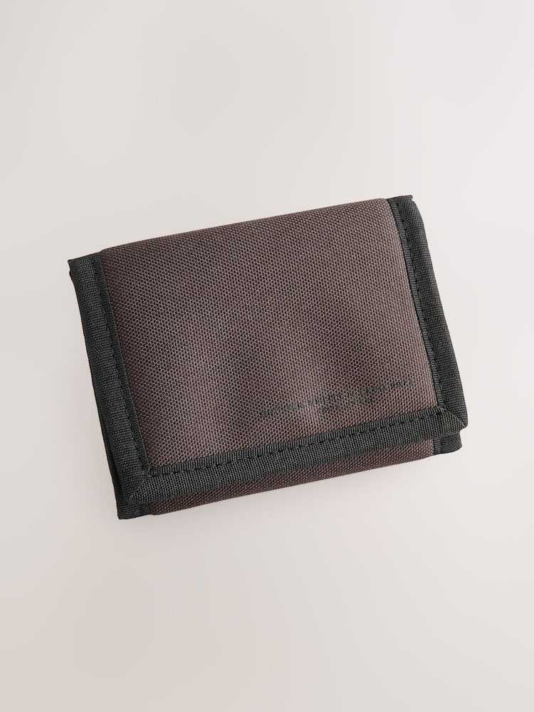 Brun - Porte-monnaie décontracté en toile - Image 1 de 5