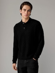 Only & Sons Black Polo Neck Knitted Jumper - Image 1 of 6