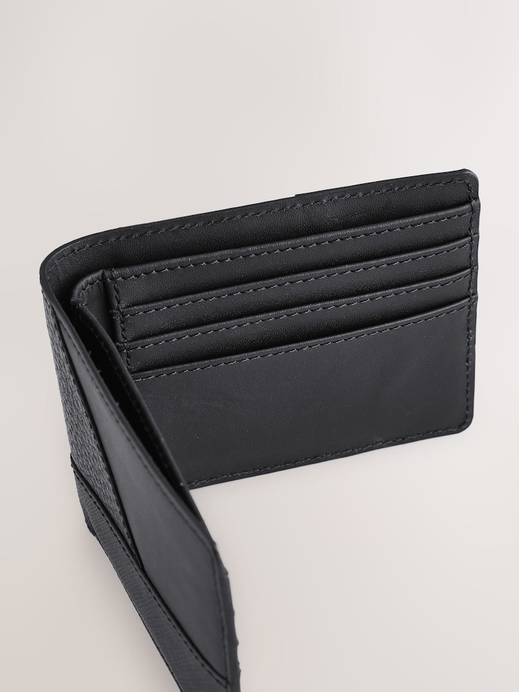Black Geometric Segment Wallet - Image 3 of 3
