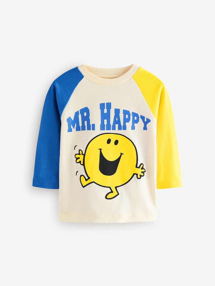 Weiß - Mr. Men Langarm-T-Shirt aus 100 % Baumwolle (3Monate –8Jahre) - Bild 1 von 4 Weiß - Mr. Men Langarm-T-Shirt aus 100 % Baumwolle (3Monate –8Jahre) - Bild 1 von 4