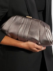 Dune London Natural Drapery Voluminous Clutch Bag - Image 1 of 5