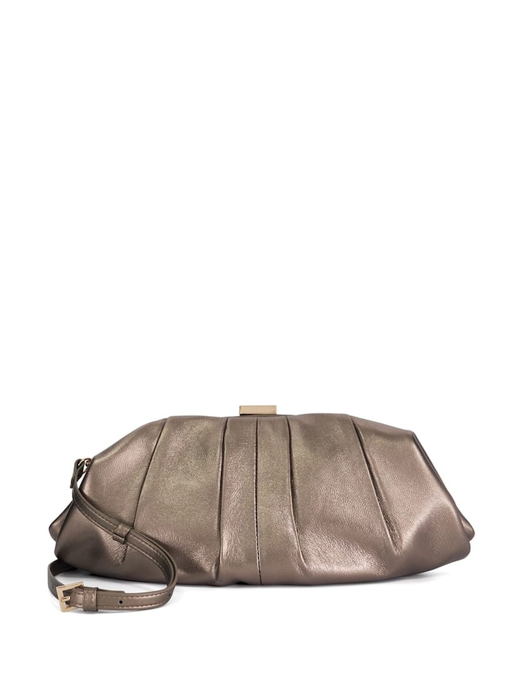 Dune London Natural Drapery Voluminous Clutch Bag - Image 2 of 5