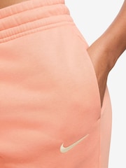 Nike Apricot Orange Phoenix Fleece Mid Rise Joggers - Image 3 of 3