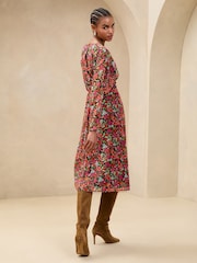 Lipsy V-Neck Batwing Sleeve Midi Dress - Imagen 4 de 4