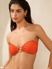 Haut de bikini bandeau froissé - Image 1 of 4