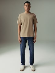 Mid Blue Slim Fit Lightweight Stretch Denim Jeans - Image 2 of 12