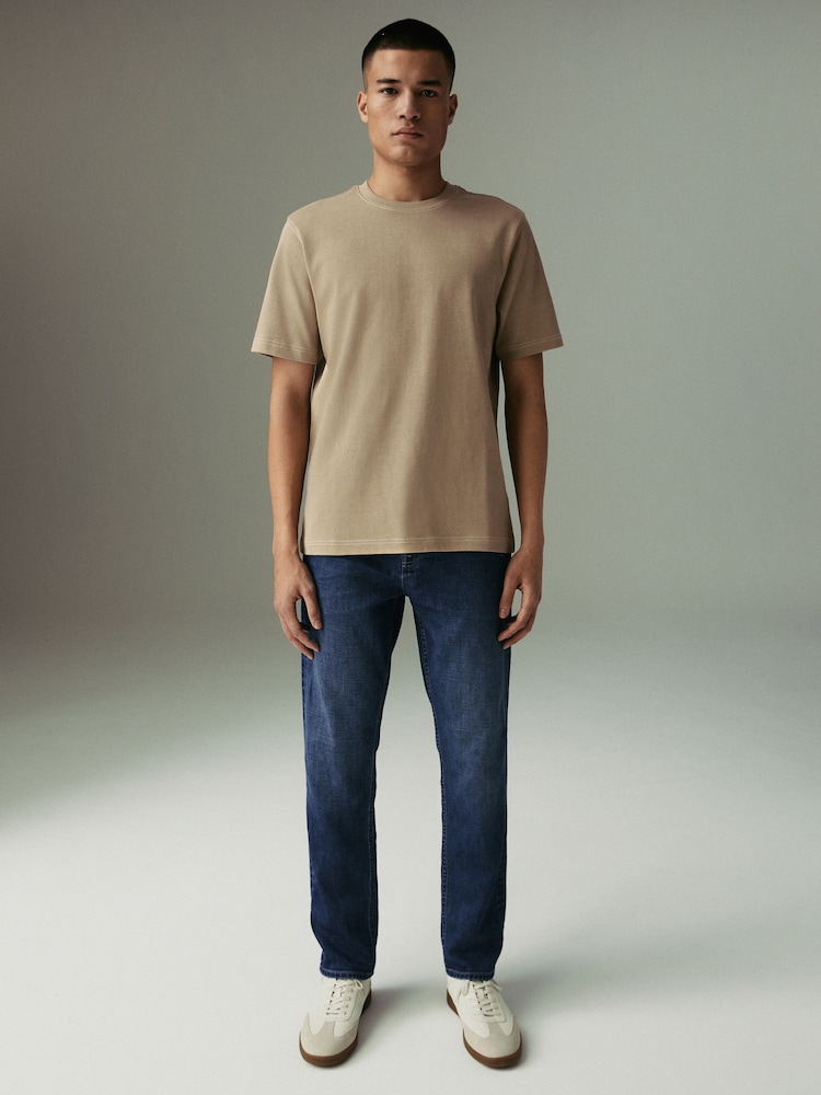 Mid Blue Slim Fit Lightweight Stretch Denim Jeans - Image 2 of 12